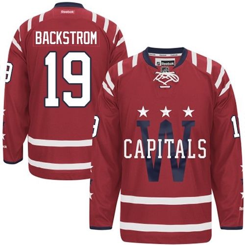 Women's Reebok Washington Capitals 19 Nicklas Backstrom Red 2015 Winter Classic Jersey - Premier Women's Reebok Washington Capitals 19 Nicklas Backstrom Red 2015 Winter Classic Jersey - Premier