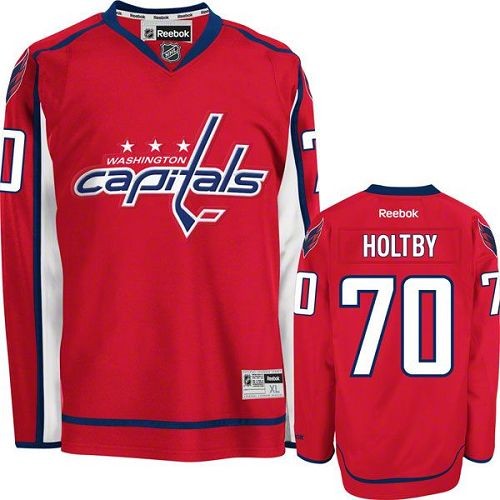 Women's Reebok Washington Capitals 70 Braden Holtby Red Home Jersey - Premier Women's Reebok Washington Capitals 70 Braden Holtby Red Home Jersey - Premier