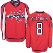 Men's Reebok Washington Capitals 8 Alex Ovechkin Red Home Jersey - Authentic