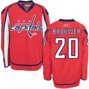 Men's Reebok Washington Capitals 20 Troy Brouwer Red Home Jersey - Authentic
