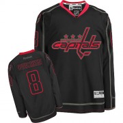 Men's Reebok Washington Capitals 8 Alex Ovechkin Black Ice Jersey - Authentic