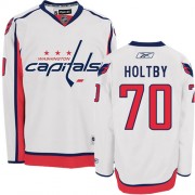 Youth Reebok Washington Capitals 70 Braden Holtby White Away Jersey - Authentic
