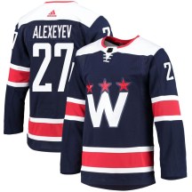 Men's Adidas Washington Capitals Alexander Alexeyev Navy 2020/21 Alternate Primegreen Pro Jersey - Authentic