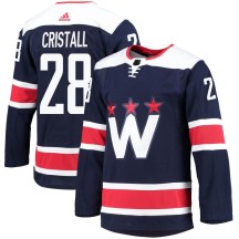 Men's Adidas Washington Capitals Andrew Cristall Navy 2020/21 Alternate Primegreen Pro Jersey - Authentic