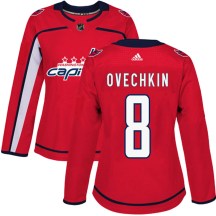 Women's Adidas Washington Capitals Alex Ovechkin Red Home Jersey - Authentic
