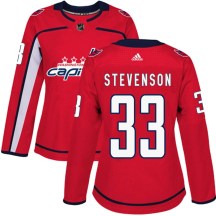 Women's Adidas Washington Capitals Clay Stevenson Red Home Jersey - Authentic