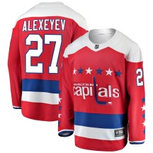 Men's Fanatics Branded Washington Capitals Alexander Alexeyev Red Alternate Jersey - Breakaway