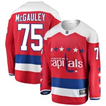 Men's Fanatics Branded Washington Capitals Tim McGauley Red Alternate Jersey - Breakaway