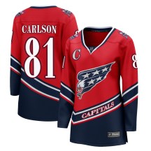 Women's Fanatics Branded Washington Capitals Adam Carlson Red 2020/21 Special Edition Jersey - Breakaway