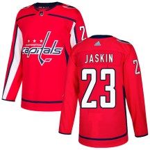 Men's Adidas Washington Capitals Dmitrij Jaskin Red Home Jersey - Authentic