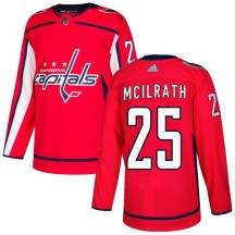 Men's Adidas Washington Capitals Dylan McIlrath Red Home Jersey - Authentic
