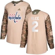 Youth Adidas Washington Capitals Ken Klee Camo Veterans Day Practice Jersey - Authentic