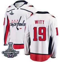 Men's Fanatics Branded Washington Capitals Brendan Witt White Away 2018 Stanley Cup Champions Patch Jersey - Breakaway