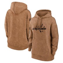 Women's Washington Capitals Brown 2023 Salute to Service Pullover Hoodie -