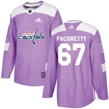 Men's Adidas Washington Capitals Max Pacioretty Purple Fights Cancer Practice Jersey - Authentic