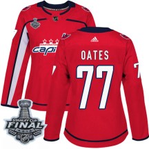 Women's Adidas Washington Capitals Adam Oates Red Home 2018 Stanley Cup Final Patch Jersey - Authentic