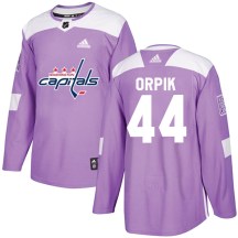 Youth Adidas Washington Capitals Brooks Orpik Purple Fights Cancer Practice Jersey - Authentic