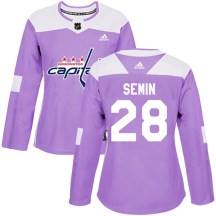 Women's Adidas Washington Capitals Alexander Semin Purple Fights Cancer Practice Jersey - Authentic