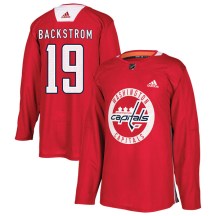 Youth Adidas Washington Capitals Nicklas Backstrom Red Practice Jersey - Authentic
