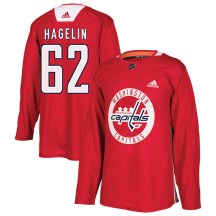 Youth Adidas Washington Capitals Carl Hagelin Red Practice Jersey - Authentic