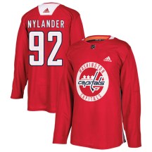 Youth Adidas Washington Capitals Michael Nylander Red Practice Jersey - Authentic