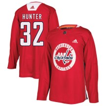 Men's Adidas Washington Capitals Dale Hunter Red Practice Jersey - Authentic