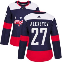 Women's Adidas Washington Capitals Alexander Alexeyev Navy Blue 2018 Stadium Series Jersey - Authentic