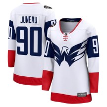 Women's Fanatics Branded Washington Capitals Joe Juneau White 2023 Stadium Series Jersey - Breakaway