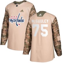 Men's Adidas Washington Capitals Tim McGauley Camo Veterans Day Practice Jersey - Authentic