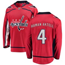 Men's Fanatics Branded Washington Capitals Hardy Haman Aktell Red Home Jersey - Breakaway