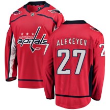 Men's Fanatics Branded Washington Capitals Alexander Alexeyev Red Home Jersey - Breakaway