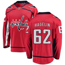 Men's Fanatics Branded Washington Capitals Carl Hagelin Red Home Jersey - Breakaway