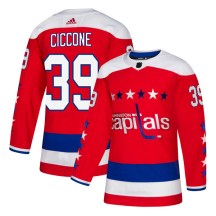 Youth Adidas Washington Capitals Enrico Ciccone Red Alternate Jersey - Authentic