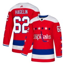 Youth Adidas Washington Capitals Carl Hagelin Red Alternate Jersey - Authentic