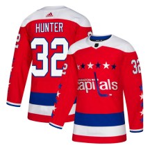 Youth Adidas Washington Capitals Dale Hunter Red Alternate Jersey - Authentic