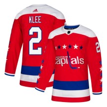 Youth Adidas Washington Capitals Ken Klee Red Alternate Jersey - Authentic