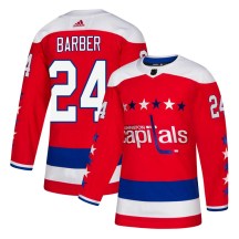 Men's Adidas Washington Capitals Riley Barber Red Alternate Jersey - Authentic