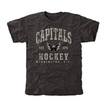 Men's Washington Capitals Black Camo Stack Tri-Blend T-Shirt -