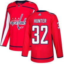 Men's Adidas Washington Capitals Dale Hunter Red Jersey - Authentic