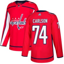 Men's Adidas Washington Capitals John Carlson Red Jersey - Authentic
