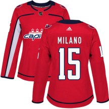 Women's Adidas Washington Capitals Sonny Milano Red Home Jersey - Authentic