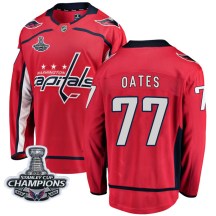 Men's Fanatics Branded Washington Capitals Adam Oates Red Home 2018 Stanley Cup Champions Patch Jersey - Breakaway