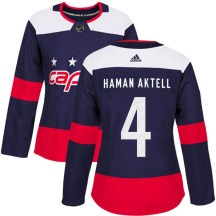 Women's Adidas Washington Capitals Hardy Haman Aktell Navy Blue 2018 Stadium Series Jersey - Authentic