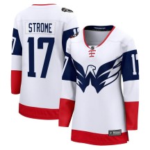 Women's Fanatics Branded Washington Capitals Dylan Strome White 2023 Stadium Series Jersey - Breakaway