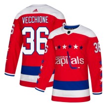 Youth Adidas Washington Capitals Mike Vecchione Red Alternate Jersey - Authentic